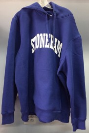 Sport-Tek Super Heavyweight Pullover Hooded Sweatshirt (Stoneham on front - Spartan Head on back) Available in Royal and Athletic Heather