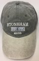 Port & Company -Two-Tone Pigment-Dyed Cap w/Embroidery (Stoneham EST 1725 MASS - Stoneham on Back) Also Available in Black