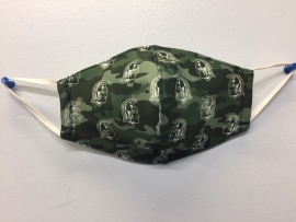 Spartan Green Camo Mask