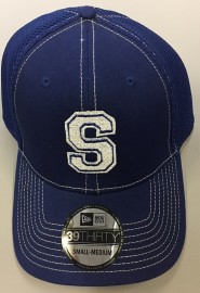 New Era Stretch Mesh Contrast Stitch Cap w/Embroidery ("S" logo on front - Stoneham on back) 