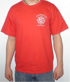 Gildan Ultra Cotton 100% Cotton T-Shirt w/left chest logo - (Color: Red)