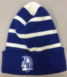 STC31 - Sport-Tek Striped Beanie with Solid Band - Available with embroidered Spartan Head, Stoneham OR "S" Logo on cuff. 