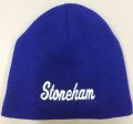 CP91L - Port & Co. Fleece-Lined Beanie Cap w/Embroidered Logo - Available in Navy or Royal (Stoneham OR "S" Logo)