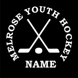 Melrose YH Cross Sticks Window Decal